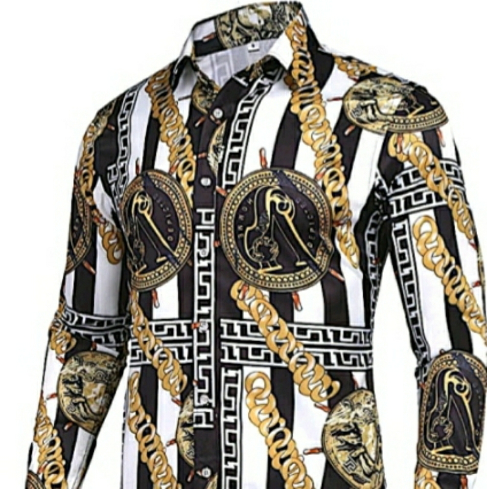 Smart casual,medusa print shirt! Great looking